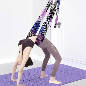 NEW Yoga Stretch Strap w/ Door Anchor | Leg & Back Flexibility Band Fitness